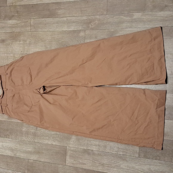 Womens Express Super High Rise Paperbag Wide‎ Leg Pants - Picture 3 of 9